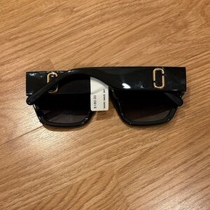 Marc Jacobs Black Sunglasses with Gold Details